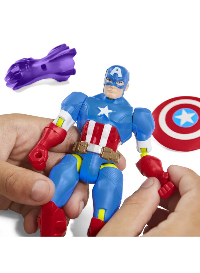 AVENGERS Avn Mixmashers Captain America Basic Fig - Image 3